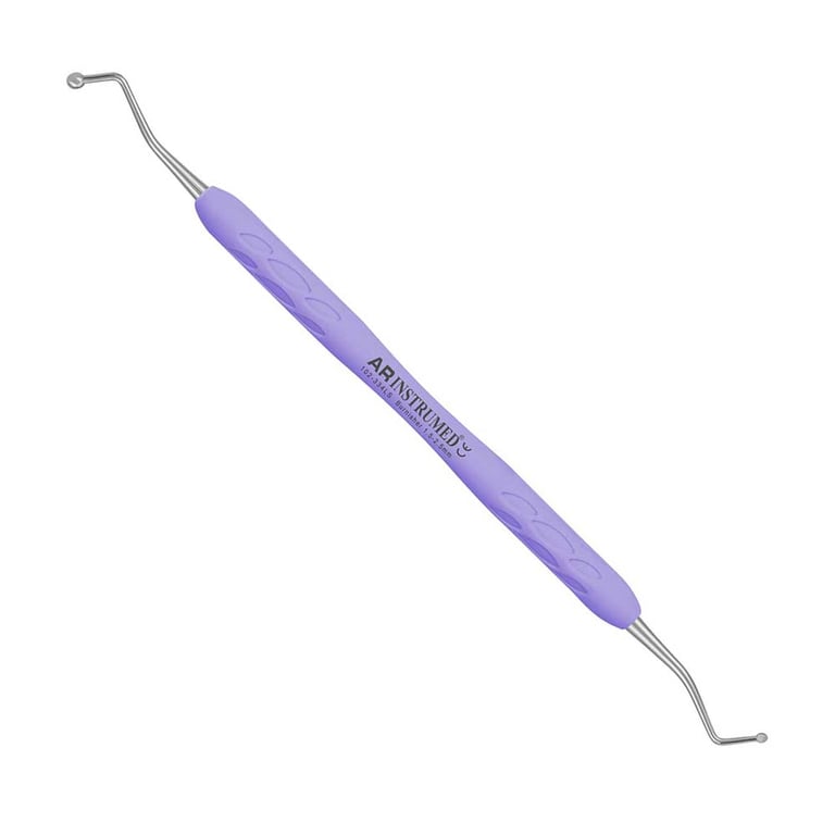 AR Instrumed Stainless Steel Ball End Burnisher, 1.5-2.5mm, AR Light Purple Handle, 1/Pk. Features