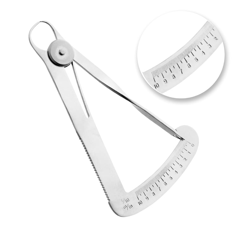 AR Instrumed 0 - 10mm Stainless Steel Iwanson Measuring Caliper, Rounded Tip, 1/Pk. Features