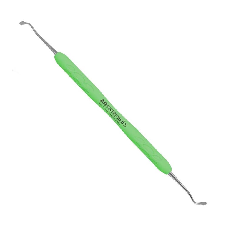 AR Instrumed Stainless Steel Universal Occlusal-Proximal Carver, Maehlum, 3.8mm, AR Light Green