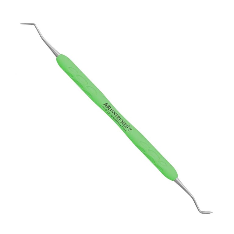 AR Instrumed Stainless Steel #1/2 Hollendback, 2.5mm, AR Light Green Handle, 1/Pk. Features