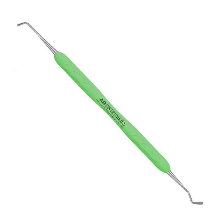 AR Instrumed Stainless Steel Anterior Instrument, 1.7-1.2mm, AR Light Green Handle, 1/Pk. Features
