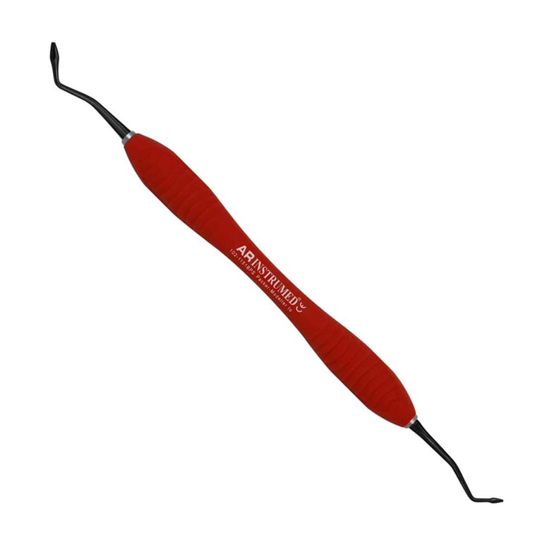 AR Instrumed Stainless Steel Modeller Packer IO, 1.5-2.5mm, AR Premium Red Handle, 1/Pk. Features