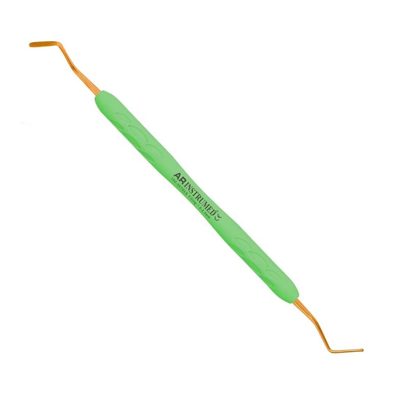 AR Instrumed Gold-Coated Stainless Steel Filling Instrument, 1.0-2.0mm, AR Light Green Handle