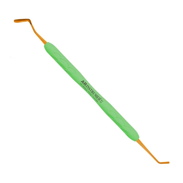 AR Instrumed Gold-Coated Stainless Steel Filling Instrument, 1-2mm, AR Light Green Handle, 1/Pk