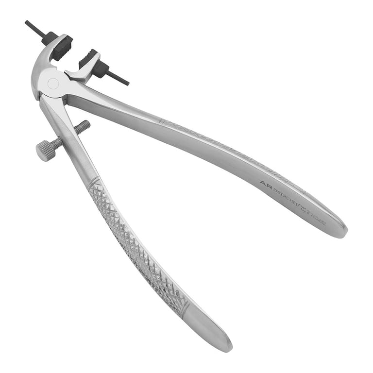 AR Instrumed 6" Stainless Steel Crown Remover Plier, Curved Rubber Tip, 1/Pk. Features