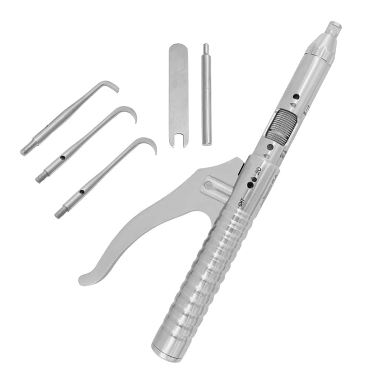 AR Instrumed Stainless Steel Automatic Crown Remover Kit. Includes: 1 x automatic crown remover, 3