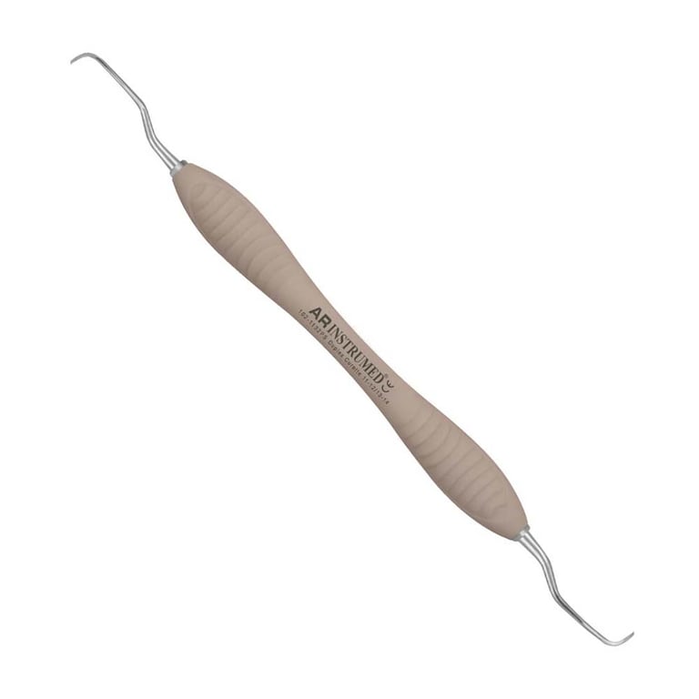 AR Instrumed Stainless Steel 11-12/13-14 Syntette Scaler, AR Premium Brown Handle, 1/Pk. Features