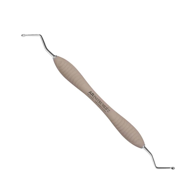 AR Instrumed Stainless Steel 2.5mm Hemingway Bone Curette, AR Premium Brown Handle, 1/Pk. Features