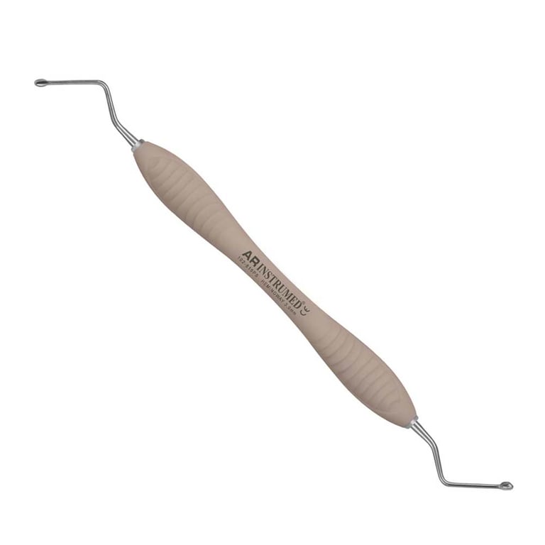 AR Instrumed Stainless Steel 3.0mm Hemingway Bone Curette, AR Premium Brown Handle, 1/Pk. Features
