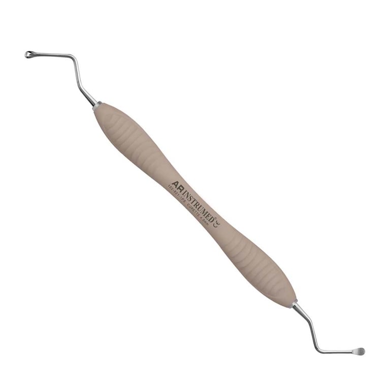 AR Instrumed Stainless Steel 4.0mm Lucas Curette, AR Premium Brown Handle, 1/Pk. Features