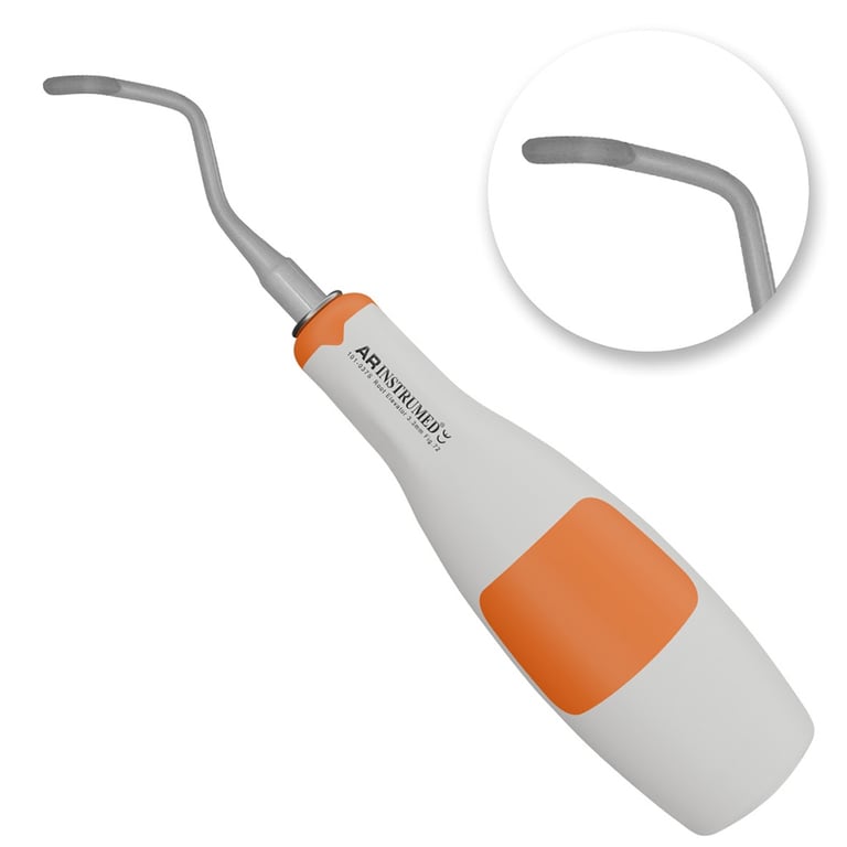 AR Instrumed 3.3mm Miller-Apexo #72 Stainless Steel Root Extraction Elevator, Orange, 1/Pk