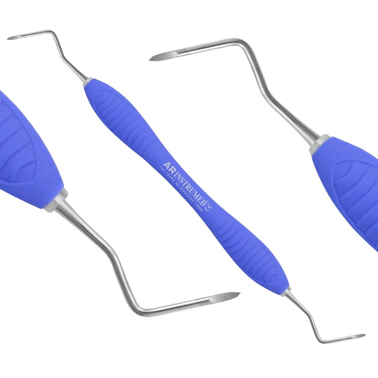 AR Instrumed 1.8mm Stainless Steel Root Elevator, Picker Shaped, Blue, 1/Pk. Features