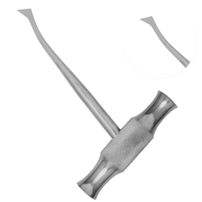 AR Instrumed 10.0mm Stainless Steel Berry Root Elevator, Right Curved, 1/Pk. Features