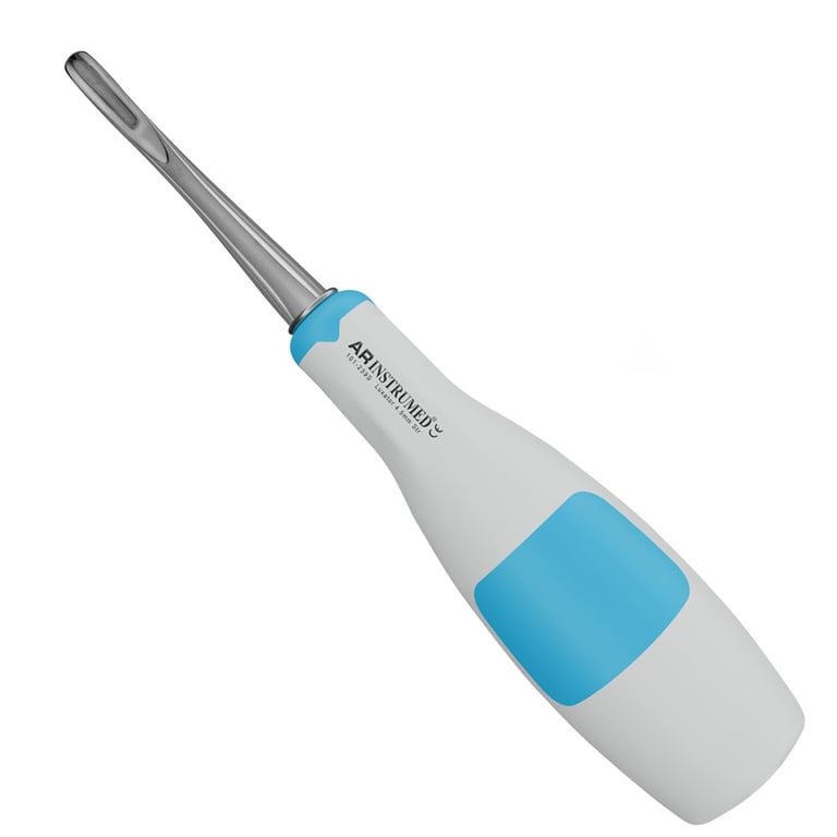 AR Instrumed 4.5mm Stainless Steel Root Luxator, Straight, Light Blue, 1/Pk. Features