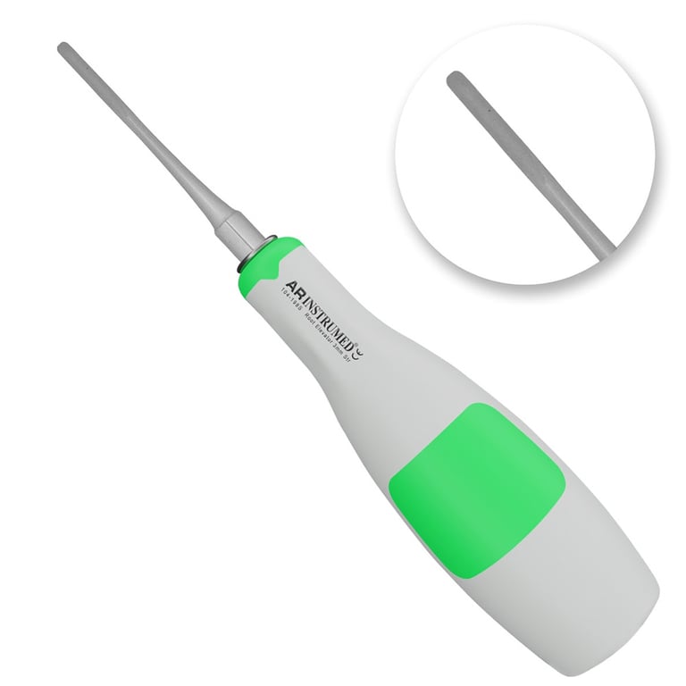 AR Instrumed 3.5mm Stainless Steel Warwick James Root Elevator, Straight, Green, 1/Pk. Features