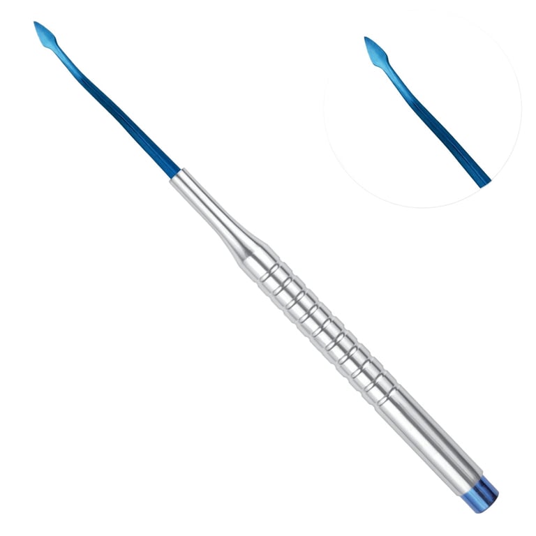 AR Instrumed 3.5mm Stainless Steel Micro Elevator, Blue Plasma Tip, Peer Curved, 1/Pk. Features