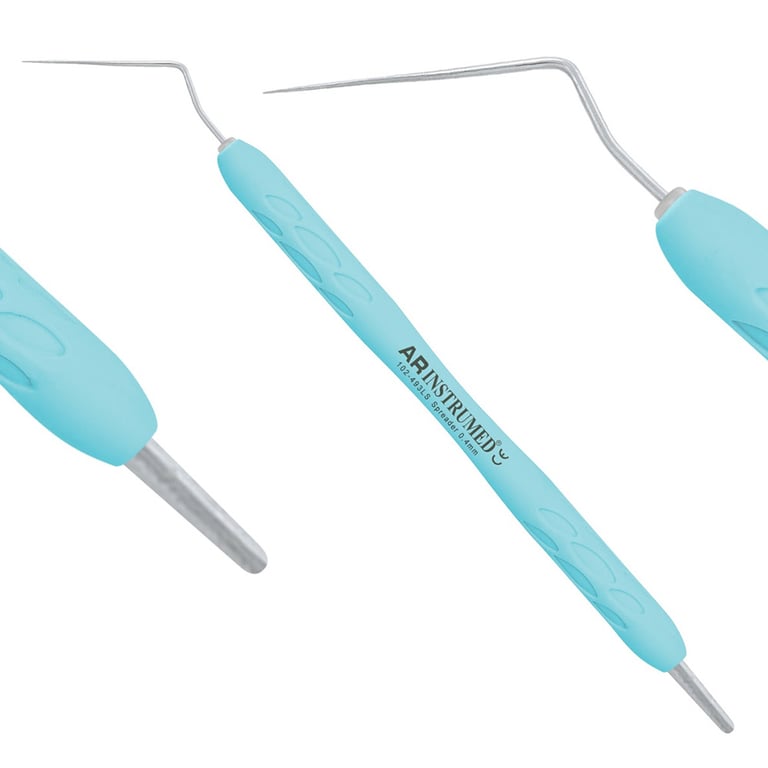 AR Instrumed 0.4mm Stainless Steel Endodontic Spreader, Curved, Single-Ended, 1/Pk. Tapered tip
