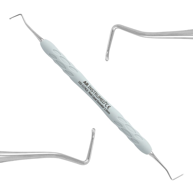 AR Instrumed 1.0mm Stainless Steel Root Canal Excavator, Double-Ended, 1/Pk. Features