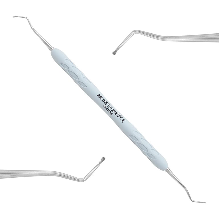 AR Instrumed 1.0mm Stainless Steel Triple Angled Excavator, Double-Ended, 1/Pk. Features