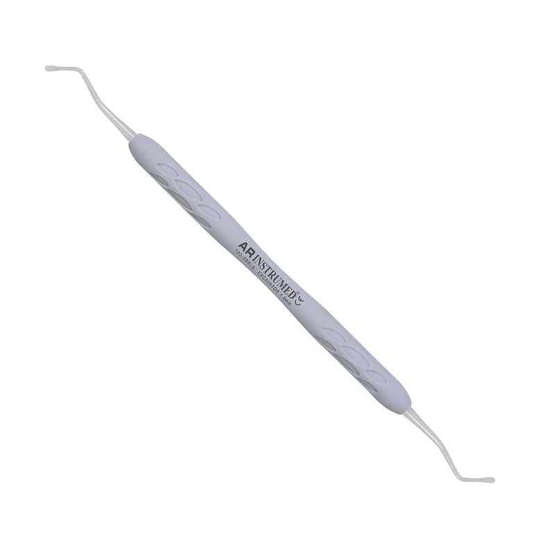 AR Instrumed Stainless Steel Excavator, 1.8mm, AR Light Grey Handle, 1/Pk. Features a polished