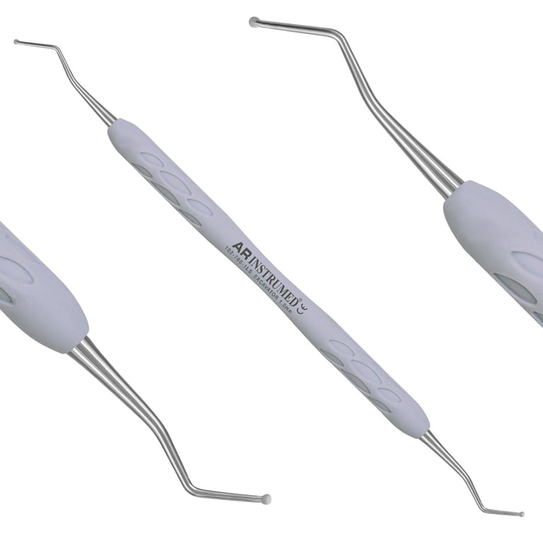 AR Instrumed 1.0mm Stainless Steel Round Excavator, Double-Ended, 1/Pk. Features medical-grade