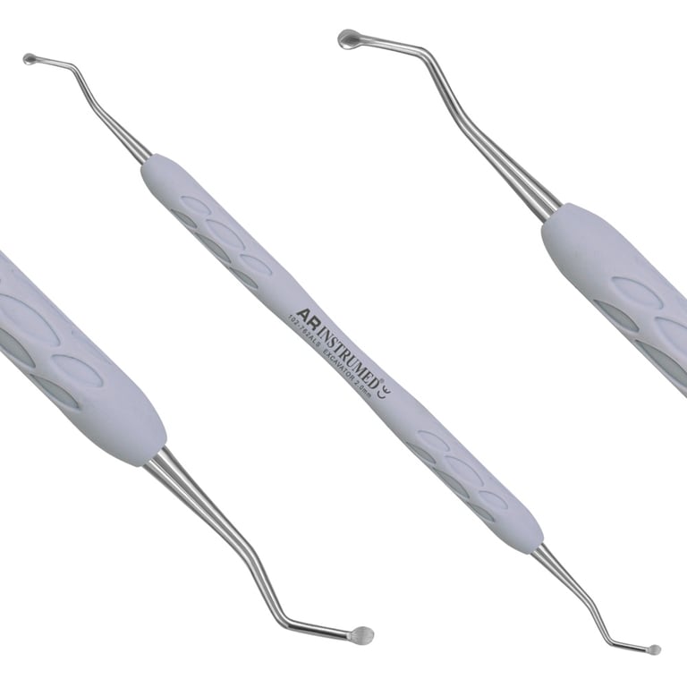 AR Instrumed 2.0mm Stainless Steel Round Excavator, Double-Ended, 1/Pk. Features medical-grade