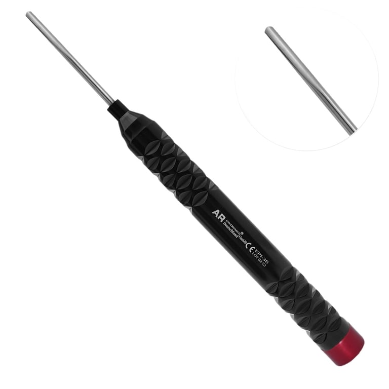 AR Instrumed 2mm Stainless Steel Flexible Periotome, Straight, Black, 1/Pk. Designed with handle