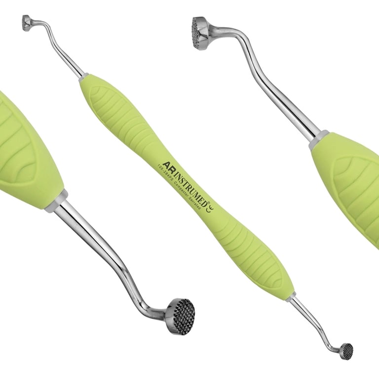 AR Instrumed Ø6 - Ø8mm Stainless Steel Bone Compactors, Serrated, Double-Ended, 1/Pk. Features