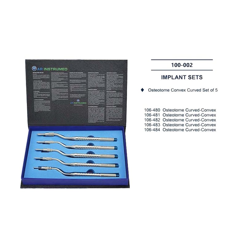 AR Instrumed Stainless Steel Osteotome Curved Con