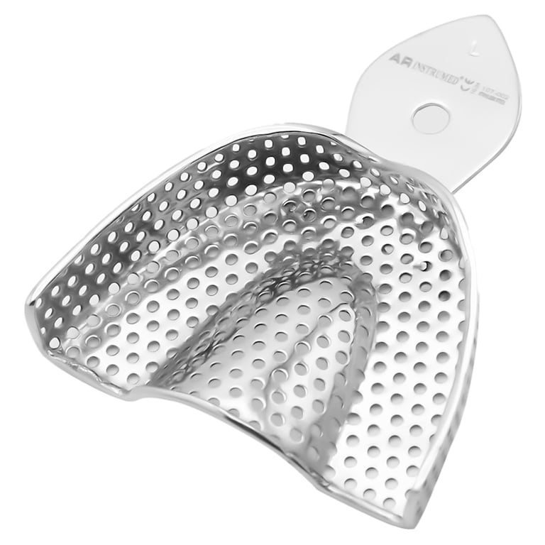 AR Instrumed Upper Stainless Steel Adult Impression Tray, Large Rim Lock, 1/Pk. Features