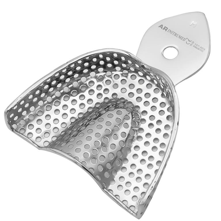 AR Instrumed Upper Stainless Steel Impression Tray, Medium Rim Lock, 1/Pk. Features medical-grade