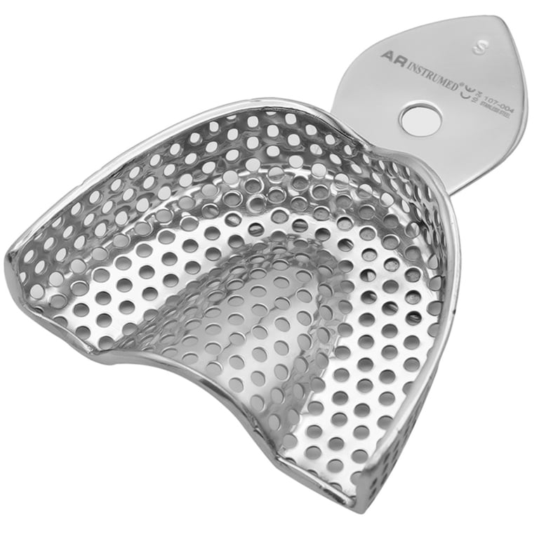 AR Instrumed Upper Stainless Steel Adult Impression Tray, Small Rim Lock, 1/Pk. Features
