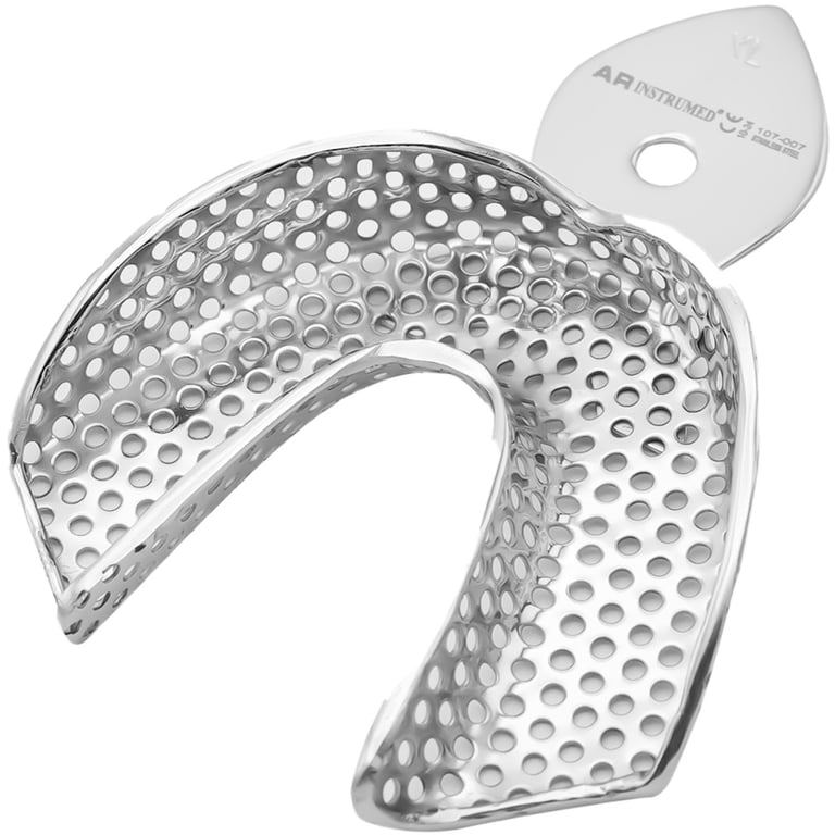 AR Instrumed Lower Stainless Steel Adult Impression Tray, XL Rim Lock, 1/Pk. Features