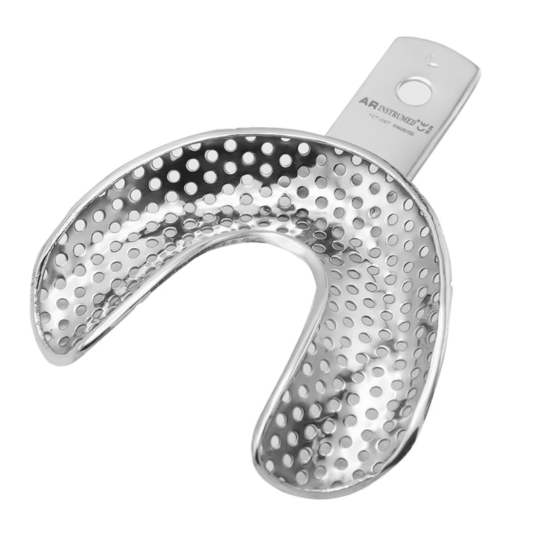 AR Instrumed Lower Stainless Steel Impression Tray, Large Rim Lock, 1/Pk. Features medical-grade
