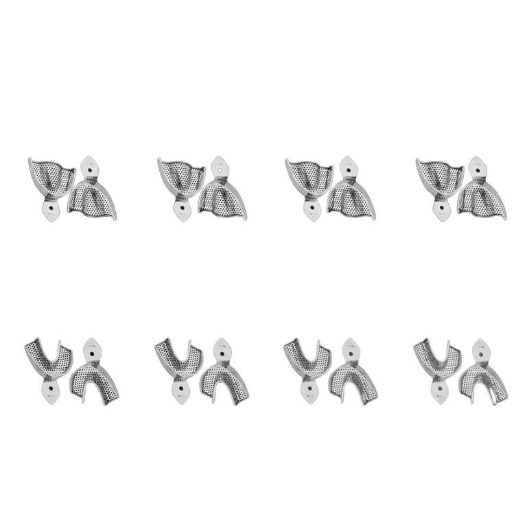 AR Instrumed Stainless Steel Child Impression Tray 8-Piece Set. Includes: small, medium (107-133)