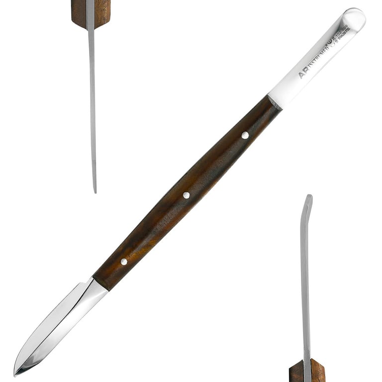 AR Instrumed 6.6" Stainless Steel Lessmann Wax Knife, Fine Point, 1/Pk. Smooth, precise edges trim
