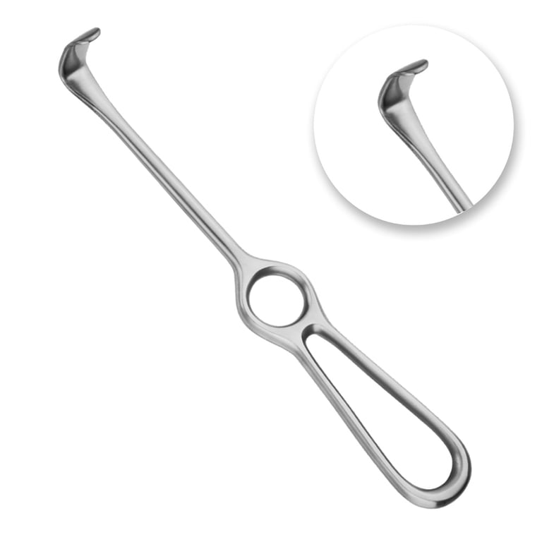 AR Instrumed 8.2" Stainless Steel Langenbeck Retractor, 1/Pk. Features medical-grade polished