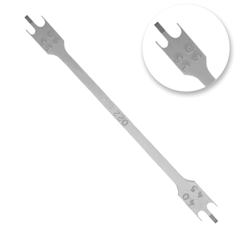 AR Instrumed 6" Stainless Steel Orthodontic Bracket Height Gauge, Slot .022, Dual End, 1/Pk