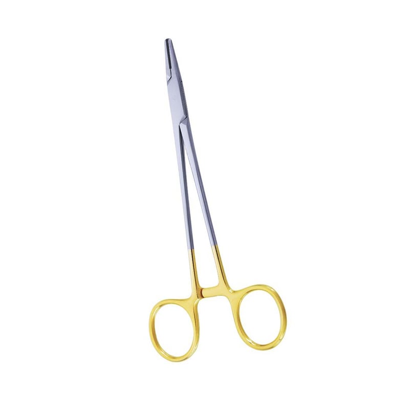 AR Instrumed Stainless Steel Needle Holder, Mayo-Hegar Wire, 15cm, Gold, 1/Pk. Features sharpness