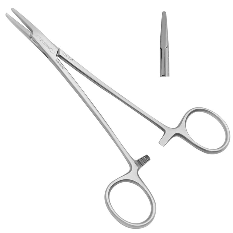 AR Instrumed 5.5" Stainless Steel Mayo-Hegar Needle Holder, Serrated, 1/Pk. Designed