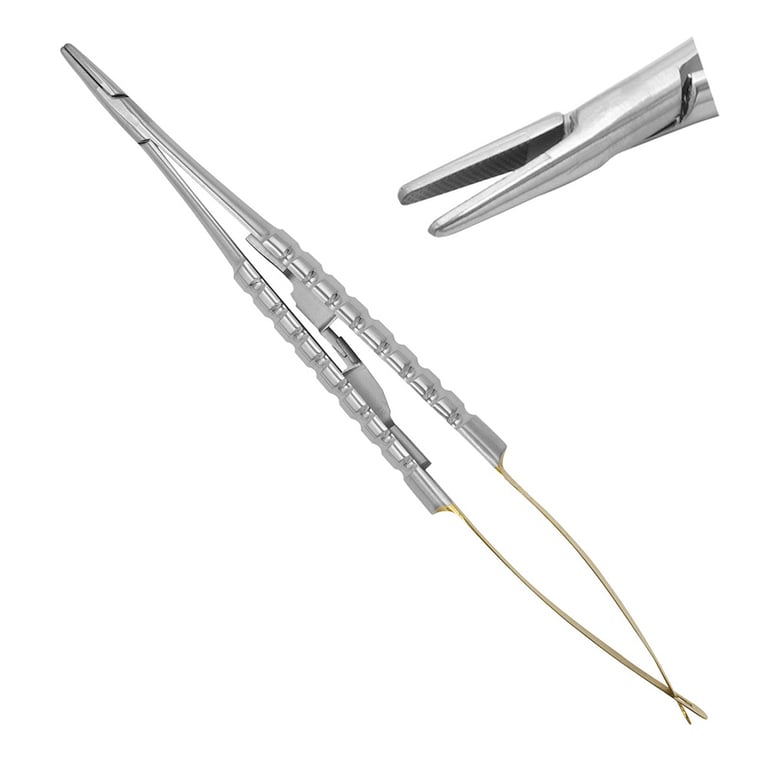 AR Instrumed 5.5" Stainless Steel Castroviejo Needle Holder with Tungsten Carbide, Straight