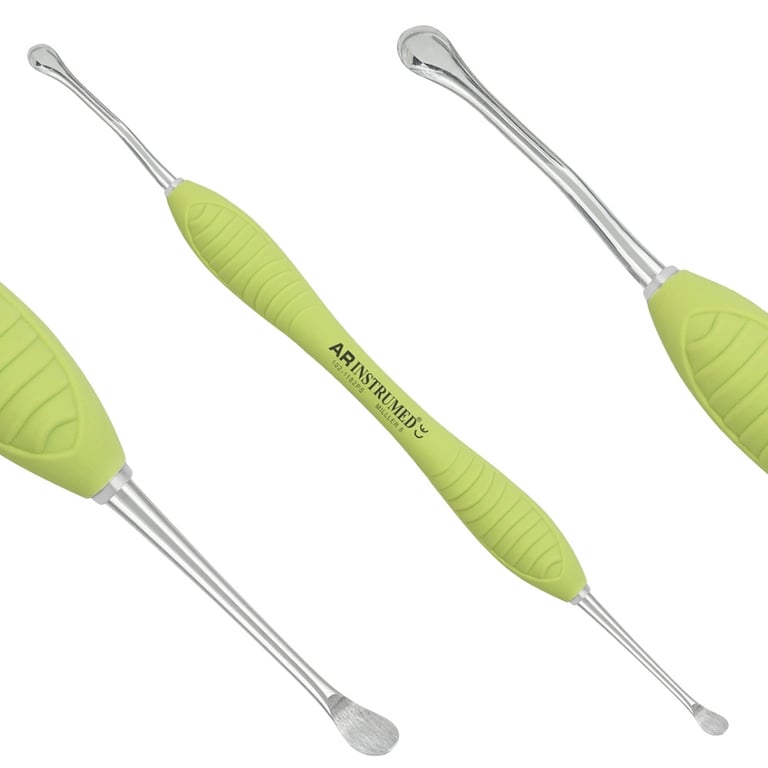 AR Instrumed #8 Miller Stainless Steel Periosteal Elevator, Plasma-Coated Tip, Double-Ended, 1/Pk