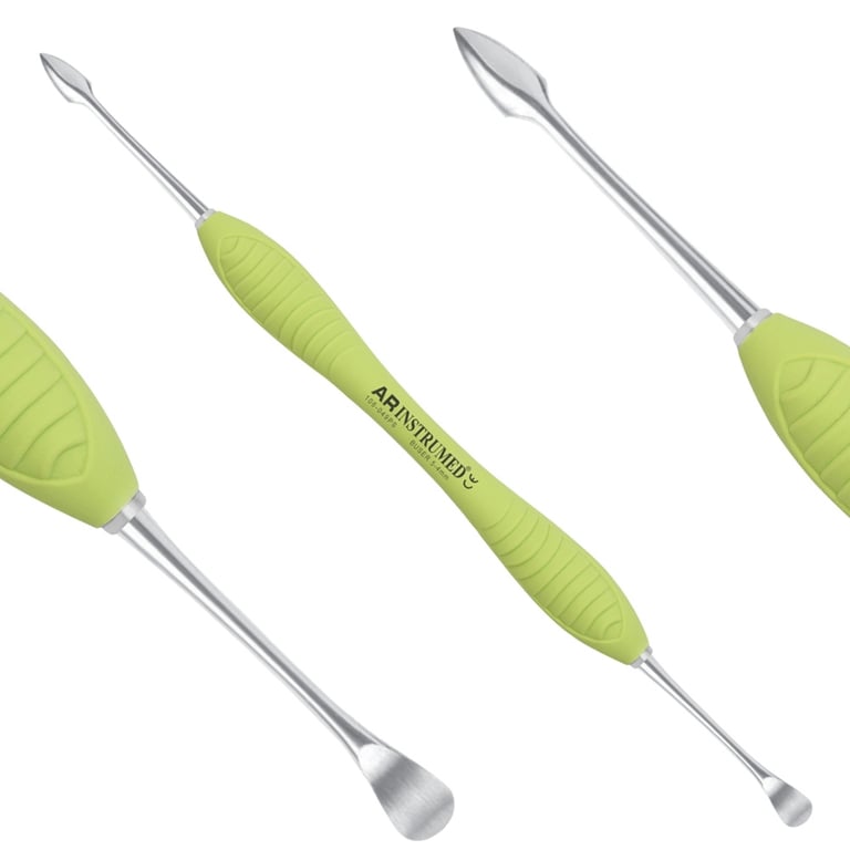 AR Instrumed 5.0 - 4.0mm Stainless Steel Periosteal Buser Elevator, Double-Ended, 1/Pk. Features