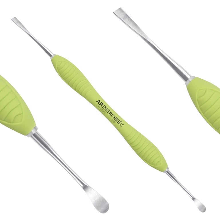 AR Instrumed 4 - 4mm Stainless Steel Periosteal Elevator, 24G, Plasma-Coated Tip, Double-Ended