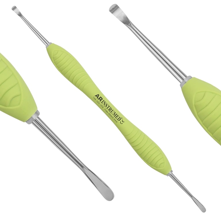 AR Instrumed 5 - 4.5mm Stainless Steel Periosteal Freer Elevator, Double-Ended, 1/Pk. Features
