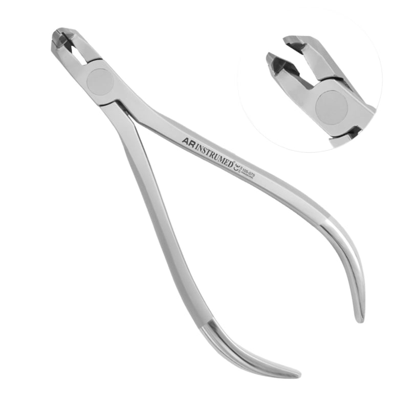 AR Instrumed Orthodontic Side Screw Distal End Wire Cutter, With Hold, 1/Pk. Features a sharp