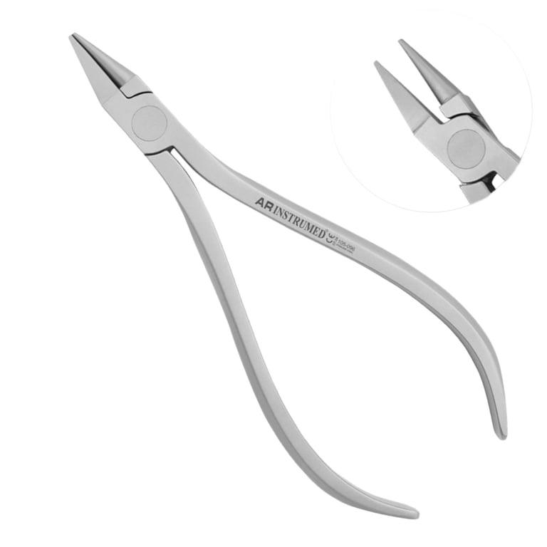 AR Instrumed Long Bird Beak Plier, 1/Pk. Features a cone-shaped, non-slip tip that bends, shapes