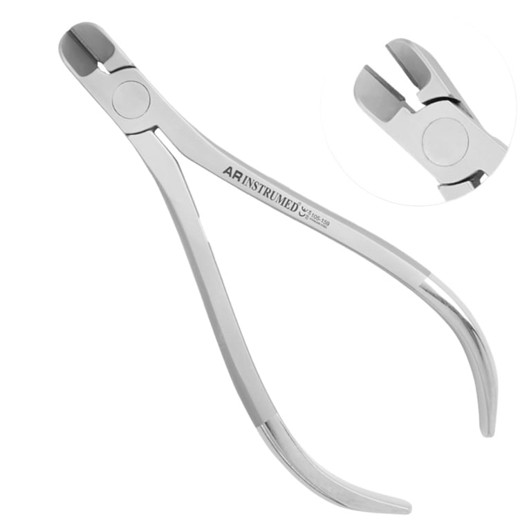 AR Instrumed Ligature Hard Wire Cutter Plier, 1/Pk. Features a thin, sharp tip with a tungsten