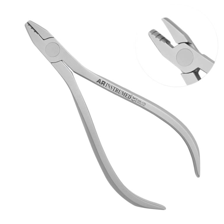 AR Instrumed Dela Rosa Arch Forming Plier, 1/Pk. Features a three-grooved, non-slip tip sized