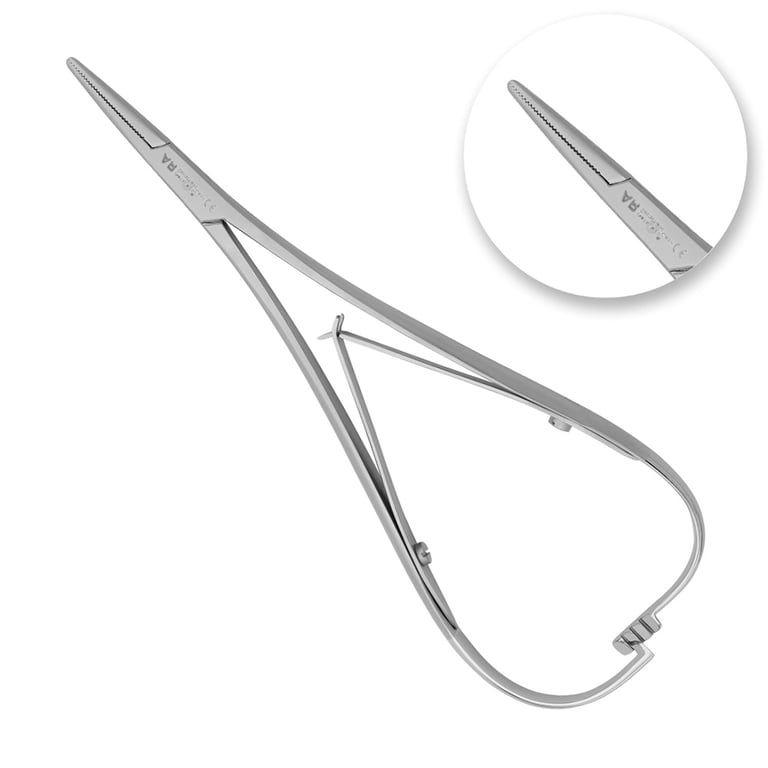 AR Instrumed 5.5" Elastomeric Ligature Placing Forceps, Serrated, 1/Pk. Features medical-grade
